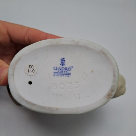 Lladro Porcelain Figurine #8025 "How Are You?" Duckling & Frog Damaged No Box - Picture 13 of 13